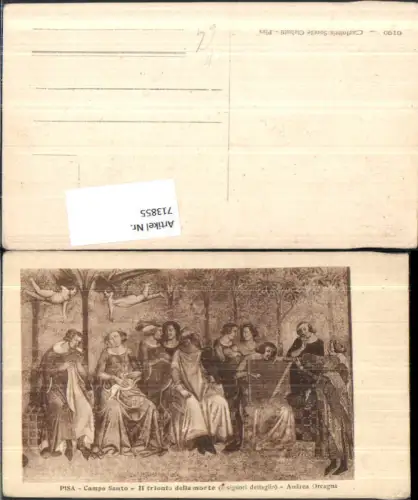 713855 Künstler AK Pisa Campo Santo Il trionfo della morte Andrea Orcagna Italy
