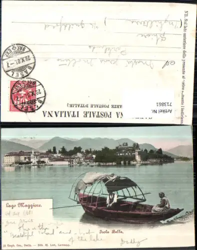 713861 Lago Maggiore Isola Bella Boot Italy