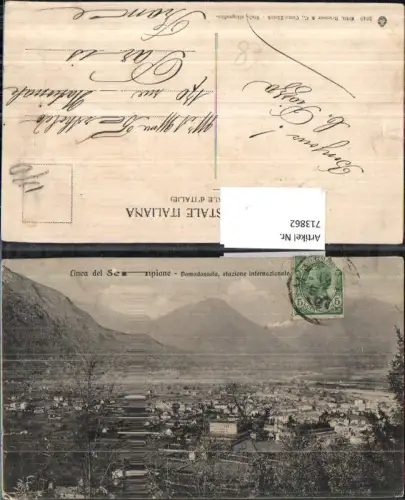 713862 Linea del Sempione Domodossola stazione internatzionale Italy