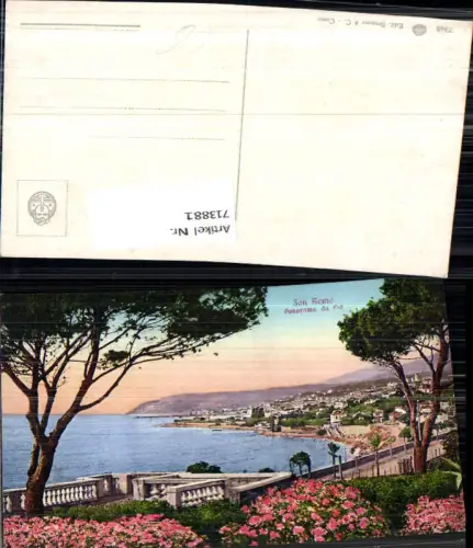 713881 San Remo Sanremo Panorama da Est Küste Italy