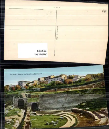 713893 Fiesole Avanzi del teatro Romano Römisches Theater Amphitheater Italy