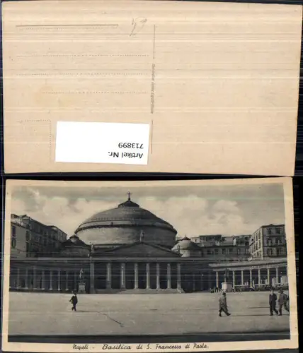 713899 Napoli Neapel Basilica di S. Francesco di Paola Italy