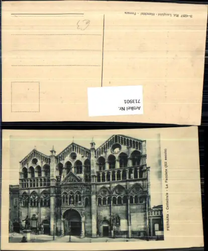 713901 Ferrara Cattedrale La Facciata Italy