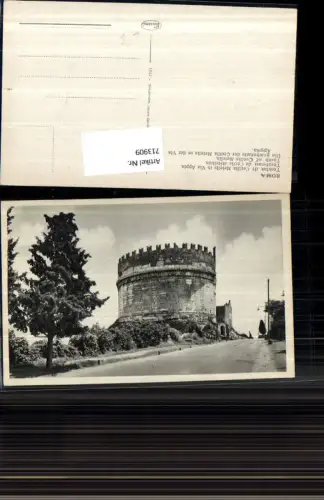 713909 Roma Rom Tomba di Cecilia Metella in Via Appia Grab Grabstätte Italy