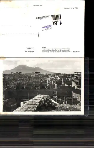 713914 Foto AK Pompei Panorama visto da Porto Ercolano Ruine Italy