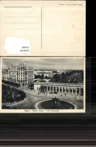 713940 Foggia Piazza Cavour Villa Comunale Italy
