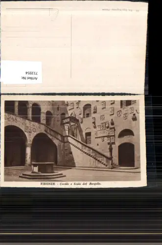 713954 Firenze Florenz Cortile e Scala del Bargello Italy