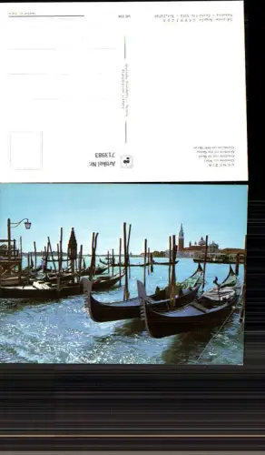 713983 Venezia Venedig Gondole sul Molo Gondeln am Quai Italy