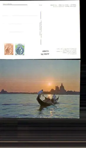 713984 Venezia Venedig Tramonto sulla Laguna Sonnenuntergang über d. Lagune Gondel Italy