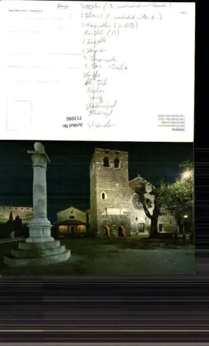 713986 Trieste Triest San Giusto nottorno Nachtansicht Kirche Kapelle Italy