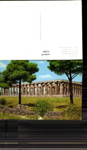 713989 Paestum La cosi detta Basilica Ruine Tempel Italy
