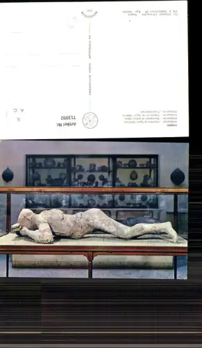 713992 Foto AK Pompei Antiquarium Impronta di figura femminile Fraueneindruck Italy