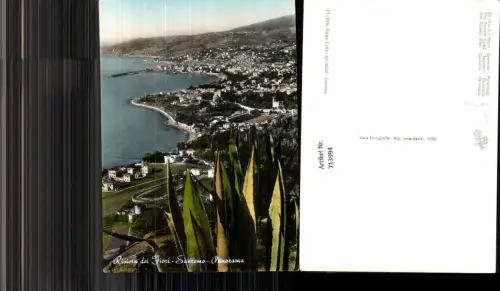 713994 Foto AK La cote des fleurs Sanremo Panorama Italy