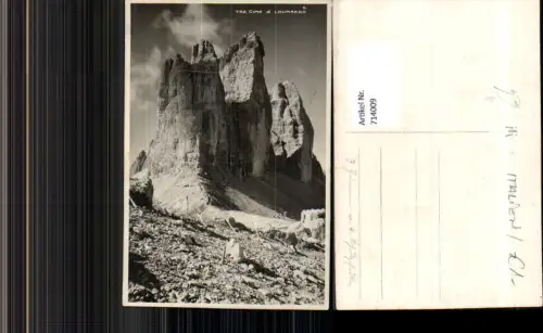 714009 Foto AK Tre Cime di Lavaredo Drei Zinnen Toblach Italy