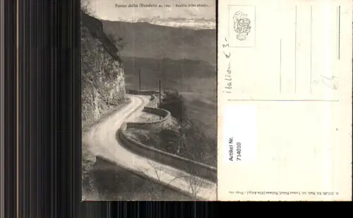 714010 Passo della Mendola Partita della strada Mendelpass Bozen Bolzano Straße Italy