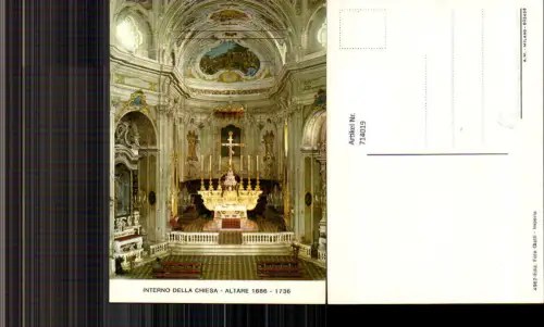 714019 Interno della Chiesa Altare Kirche Inneres Italy