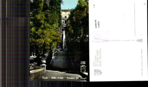 714025 Foto AK Tivoli Villa d Este Fontana dei Draghi Drachen-Springbrunnen Italy