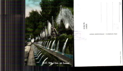 714026 Foto AK Tivoli Villa d Este 100 Fontana Springbrunnen Brunnen Italy