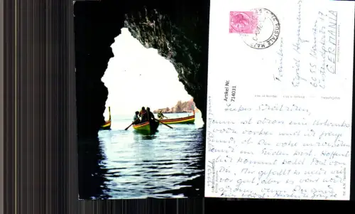 714031 Taormina Giardini Grotta Azzurra Blaue Grotte Boote Italy