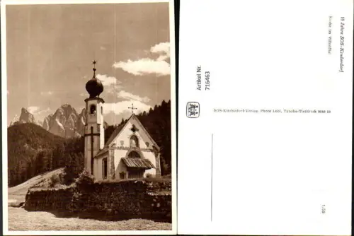 716463 Kirche im Villnößtal Villnöß Funes Südtirol pub SOS Kinderdorf 1euro59