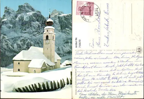 716670 Kirche von Colfuschg Südtirol im Winter Kolfuschg Italy pub SOS Kinderdorf