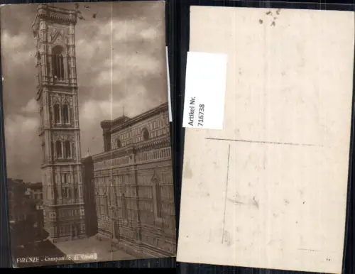 716738 Foto AK Firenze Florenz Campanile di Giotto Turm