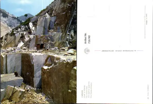 716740 Foto AK Carrara Cave di Marmo Marmorbrüche Steinbruch Italy