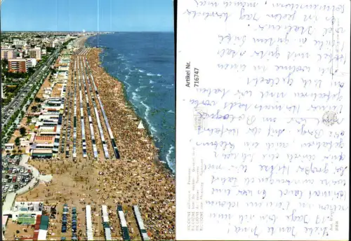 716747 Luftbild Riccione dall aereo Panorama Strand Strandleben Italy