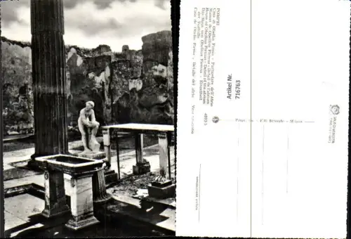716763 Foto AK Pompei Casa di Obellio Firmo Detalle del atrio Vorhalle Haus von Obellius Firmus Italy