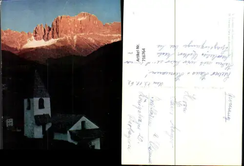 716764 S. Cipriano di Tires con il Catinaccio St Cyprian Tiers mit Rosengarten Italy