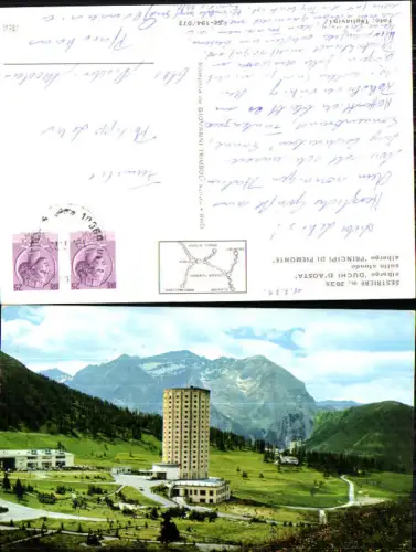 716868 Sestriere Albergo Principi di Piemonte Turm