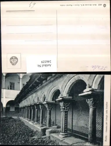 246329,Aosta Chiostro del Collegio delle Orsoline Kloster Arkaden