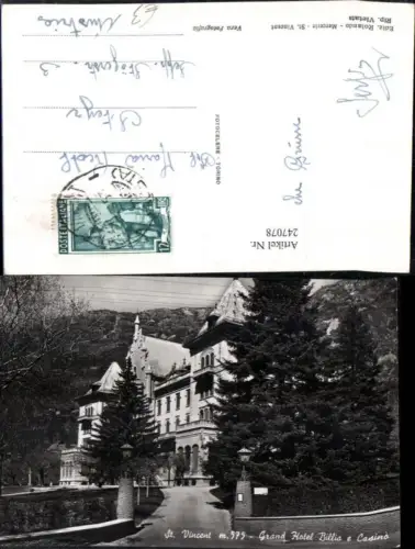 247078,Valle D Aosta Aosta Staint-Vincent Grand Hotel Billia e Casino