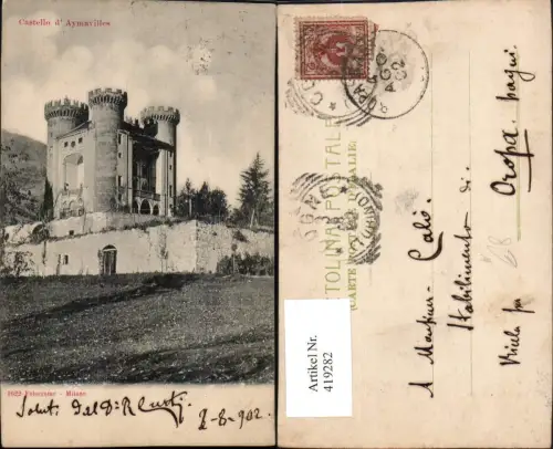 419282,Valle D Aosta Castello Aymavilles Burg