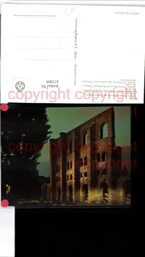 472009,Valle D Aosta Rovine del Teatro Romano Notturno Ruine