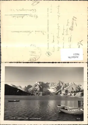 70221,Lago di Misurina Sorapis 1936