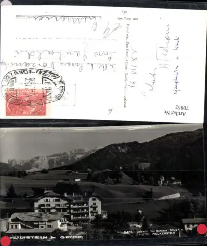 70852,Wolkenstein i Groeden 1956