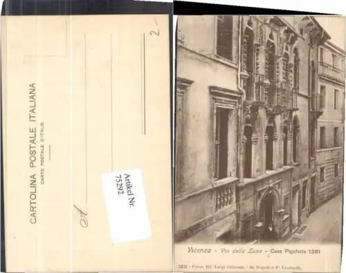 75292,Vicenza Via della Luna Casa Pigafetta
