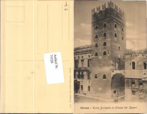 75520,Verona Torre Scaligera Piazza Signori