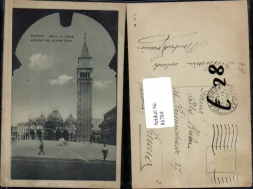 86789,Venezia Venedig Piazza S Marce dall´atrio dal palazzo Regie