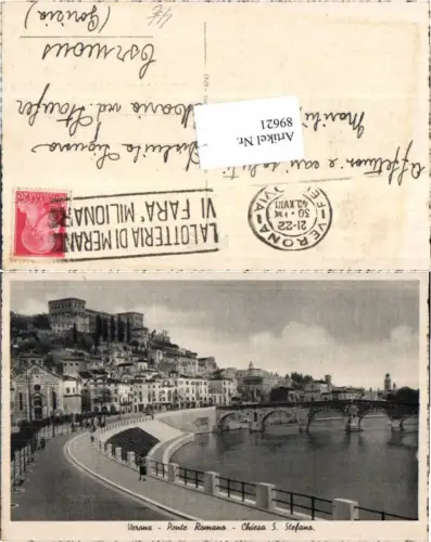 89621,Verona Ponte Romano Chiesa Stefano