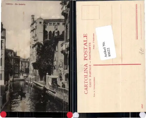 89622,Venezia Rio Contarini Strassenansicht 1910