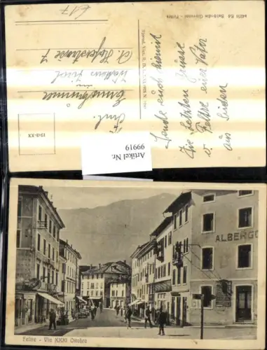 99919,Veneto Feltre Via XXXI Ottobre Strassenansicht