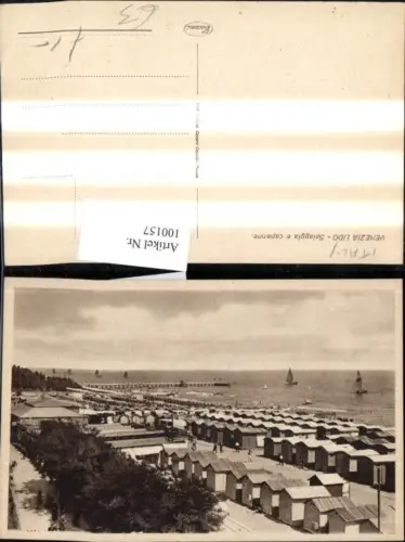 100157,Veneto Venezia Venedig Lido Spiaggio e capanne