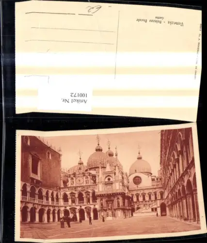 100172,Foto Ak Veneto Venezia Venedig Palazzo Ducale Cortile