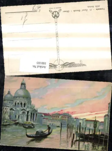 100183,Künstler Ak Veneto Venezia Venedig 11 Canal Grande Chiesa della Salute