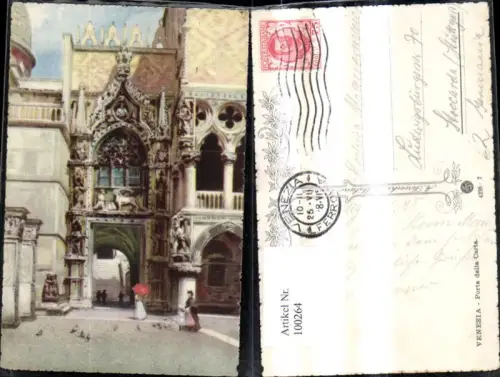 100264,Künstler Ak Veneto Venezia Venedig Porta della Carta