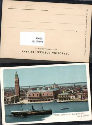101966,Venezia Litho Schiff Molo preso Isola Giorgio