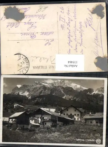 135464,Venetoina d Ampezzo Tofane Häuser