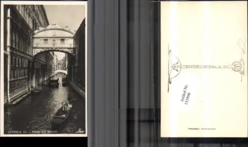 153990,Venezia Ponte del Sospiri Boot Veneto
